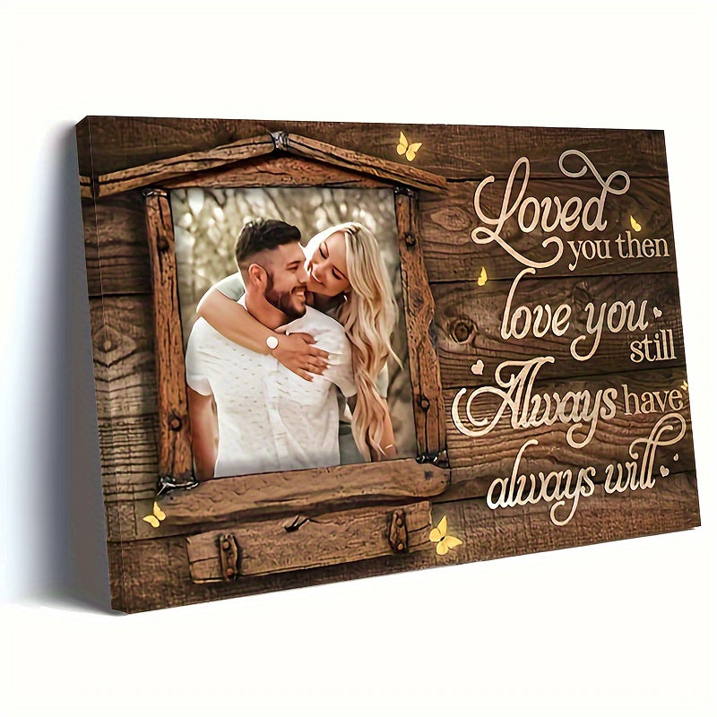 Custom Love You Always. Wooden Framed Canvas Art