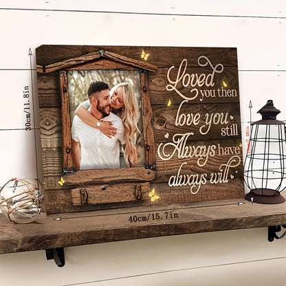 Custom Love You Always. Wooden Framed Canvas Art