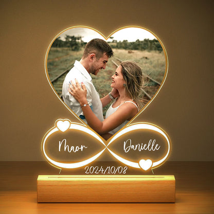 Personalized Photo Acrylic Plaque - Personalized Anniversary Gift for Couples