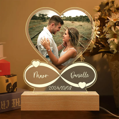 Personalized Photo Acrylic Plaque - Personalized Anniversary Gift for Couples